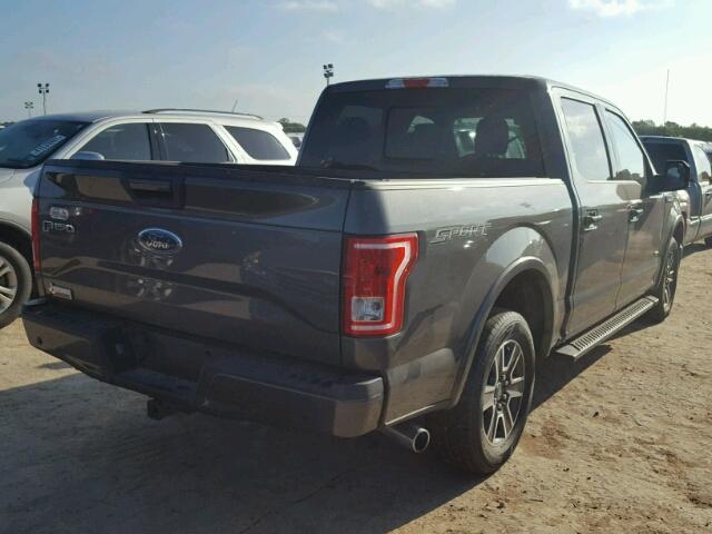 1FTEW1CP2GKE92872 - 2016 FORD F150 GRAY photo 4