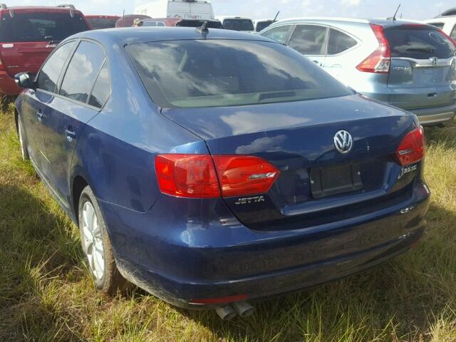 3VWDX7AJXCM018209 - 2012 VOLKSWAGEN JETTA BLUE photo 3