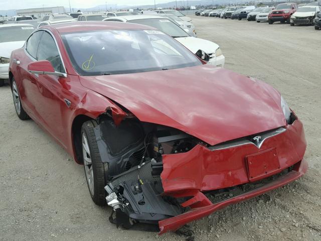 5YJSA1E18GF150849 - 2016 TESLA MODEL S RED photo 1