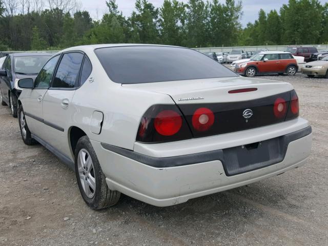 2G1WF52E749299487 - 2004 CHEVROLET IMPALA WHITE photo 3