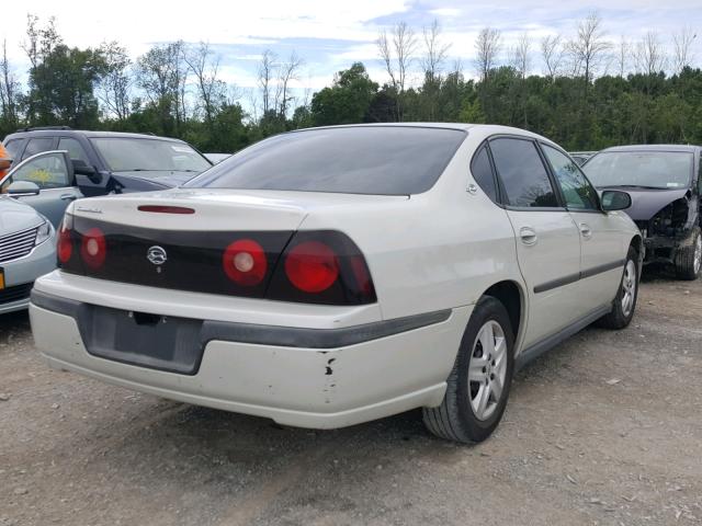 2G1WF52E749299487 - 2004 CHEVROLET IMPALA WHITE photo 4