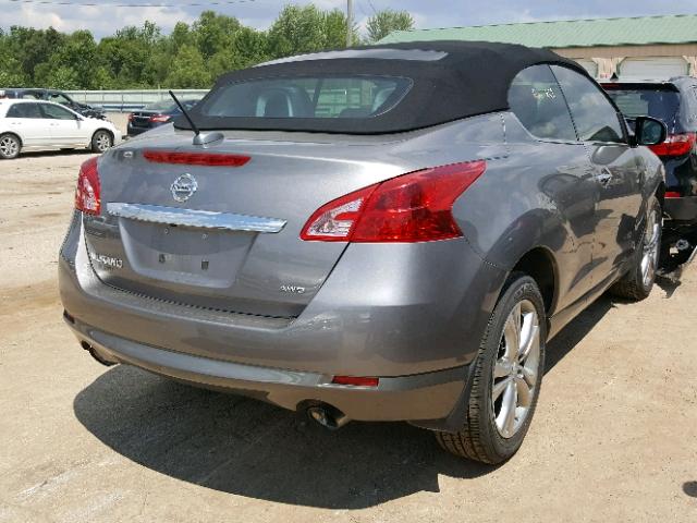 JN8AZ1FY0BW000582 - 2011 NISSAN MURANO CRO SILVER photo 4