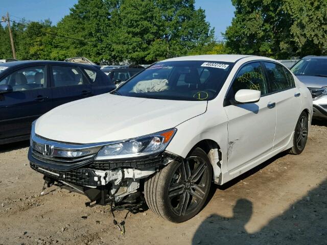 1HGCR2F51HA160915 - 2017 HONDA ACCORD WHITE photo 2