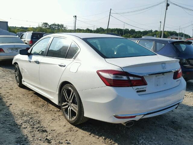 1HGCR2F51HA160915 - 2017 HONDA ACCORD WHITE photo 3