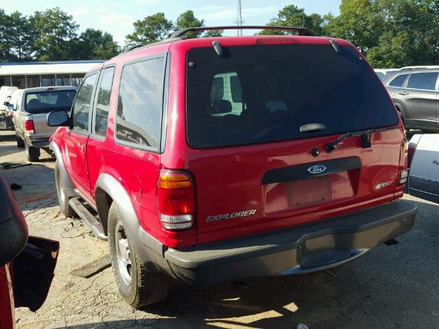 1FMZU24E6WUA03690 - 1998 FORD EXPLORER RED photo 3