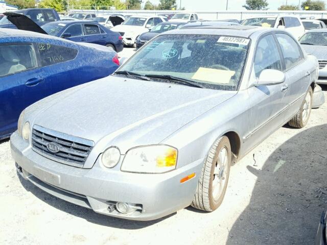 KNAGD128645368085 - 2004 KIA OPTIMA LX SILVER photo 2