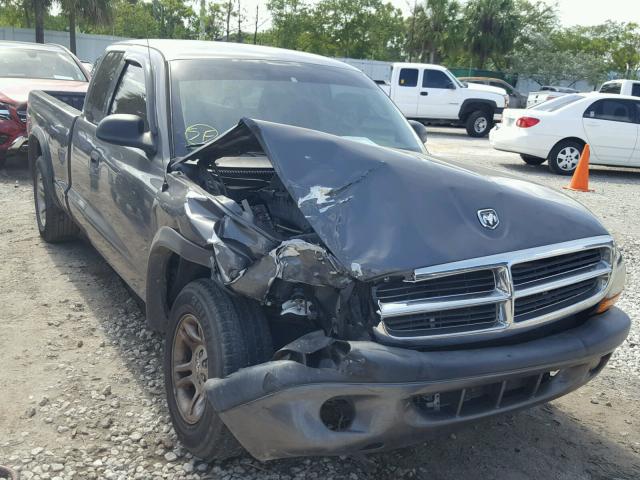 1D7GL32K24S586643 - 2004 DODGE DAKOTA SPO GRAY photo 1