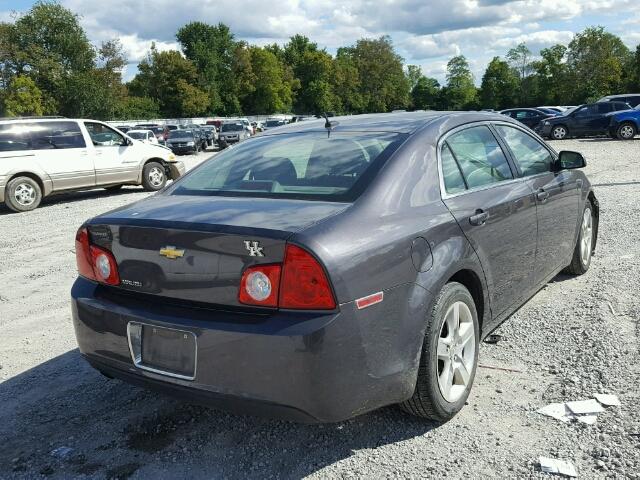 1G1ZB5EB8AF268925 - 2010 CHEVROLET MALIBU LS CHARCOAL photo 4