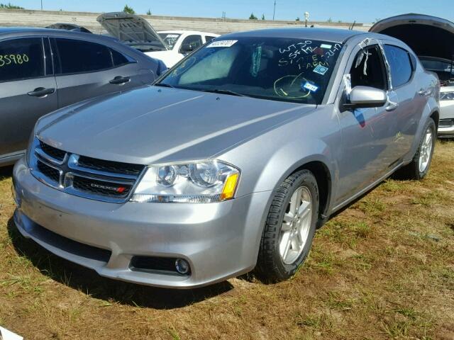 1C3CDZCB4EN119199 - 2014 DODGE AVENGER SILVER photo 2