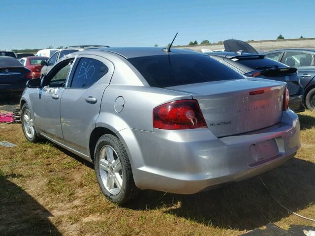 1C3CDZCB4EN119199 - 2014 DODGE AVENGER SILVER photo 3