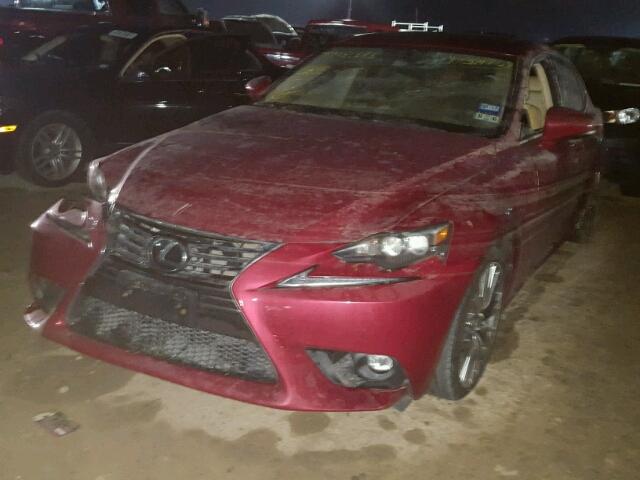 JTHBF1D27F5057704 - 2015 LEXUS IS 250 RED photo 2