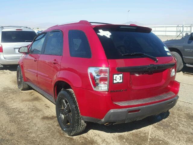 2CNDL63F566165811 - 2006 CHEVROLET EQUINOX LT RED photo 3