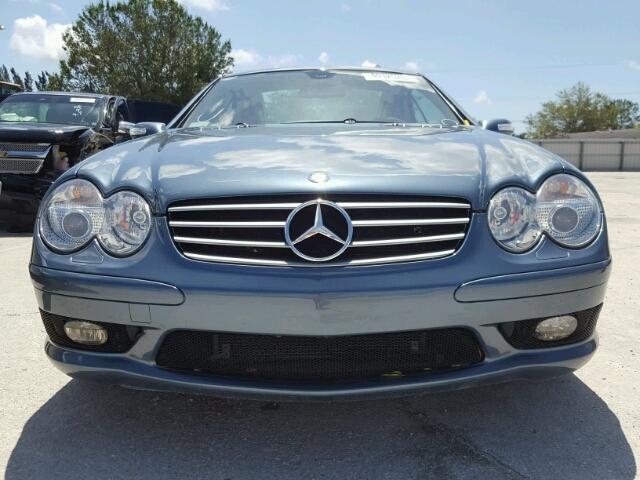 WDBSK75F86F113062 - 2006 MERCEDES-BENZ SL 500 BLUE photo 9