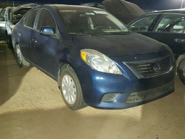 3N1CN7AP5CL871098 - 2012 NISSAN VERSA S BLUE photo 1