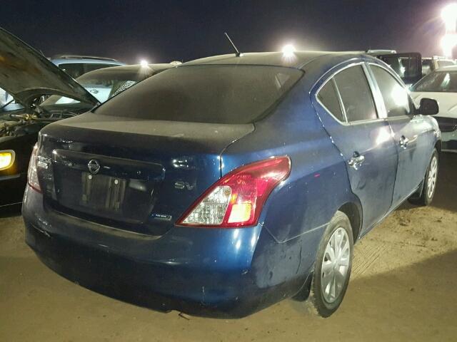 3N1CN7AP5CL871098 - 2012 NISSAN VERSA S BLUE photo 4