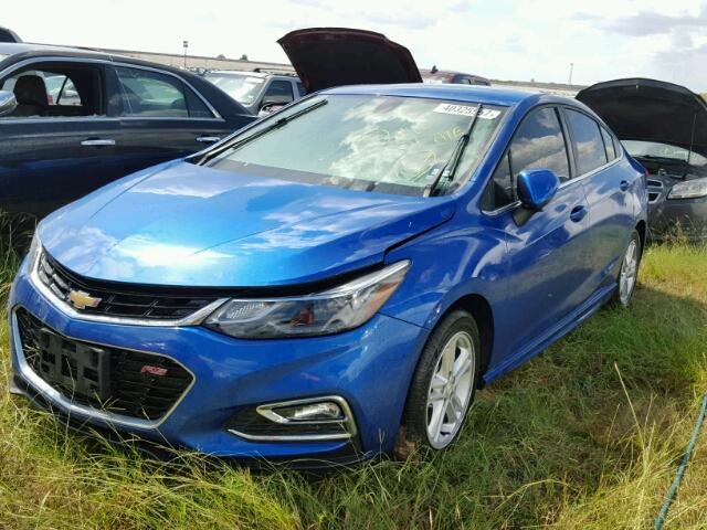 1G1BE5SM3G7243299 - 2016 CHEVROLET CRUZE BLUE photo 2