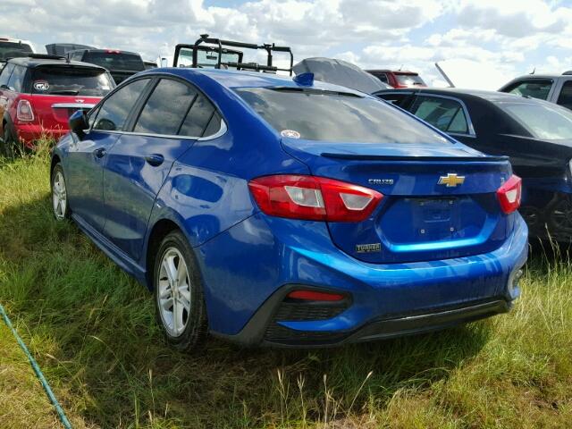 1G1BE5SM3G7243299 - 2016 CHEVROLET CRUZE BLUE photo 3