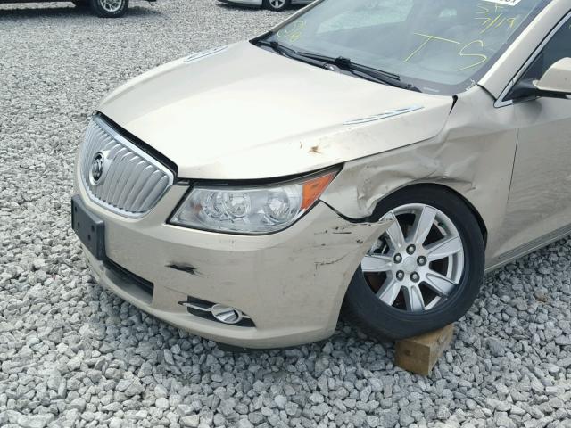 1G4GD5E3XCF186355 - 2012 BUICK LACROSSE P GOLD photo 9