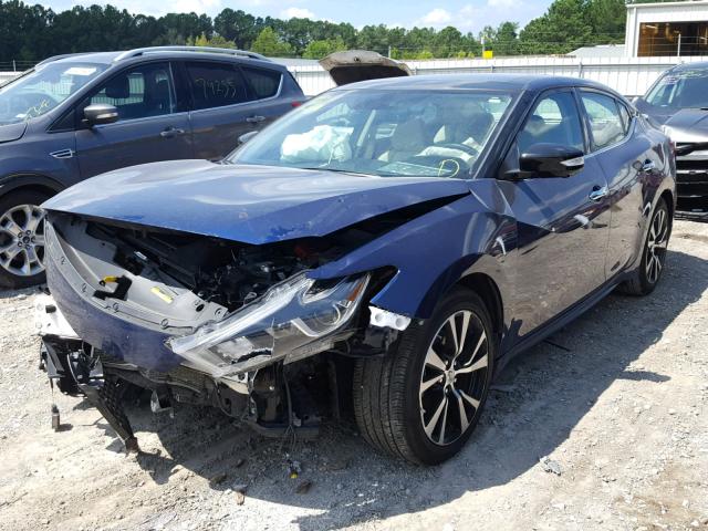 1N4AA6AP1HC453320 - 2017 NISSAN MAXIMA 3.5 BLUE photo 2