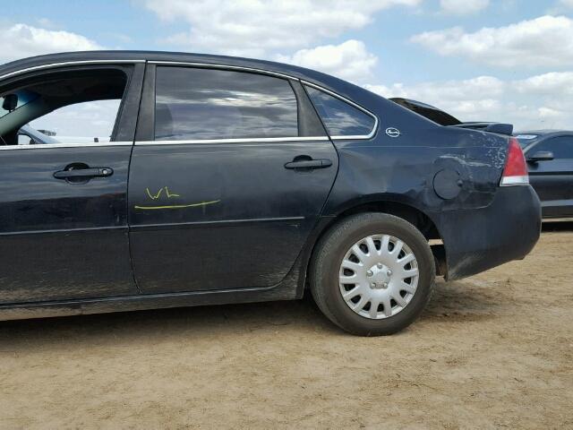 2G1WC583189249916 - 2008 CHEVROLET IMPALA BLACK photo 9