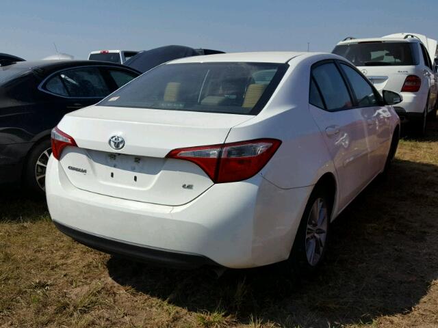 5YFBURHE1EP051845 - 2014 TOYOTA COROLLA L WHITE photo 4