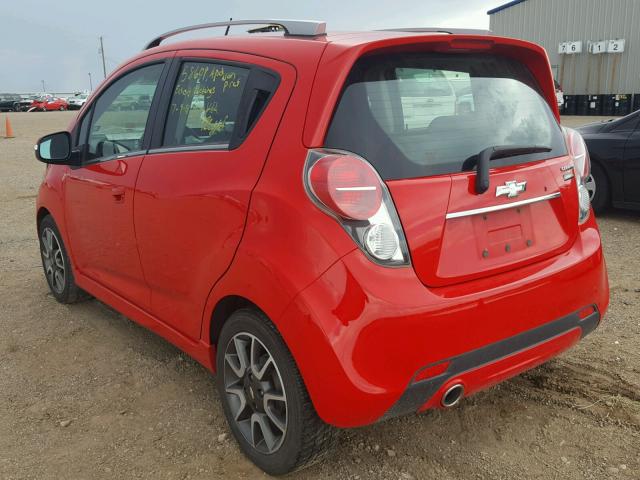 KL8CF6S99EC455194 - 2014 CHEVROLET SPARK 2LT RED photo 3