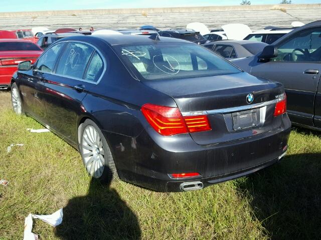 WBAKC8C50CC434621 - 2012 BMW 7 SERIES BLACK photo 3