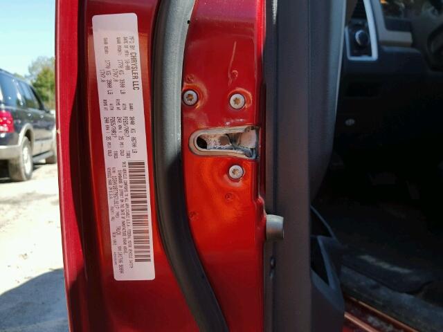 1D3HV18T79S719117 - 2009 DODGE RAM 1500 RED photo 10