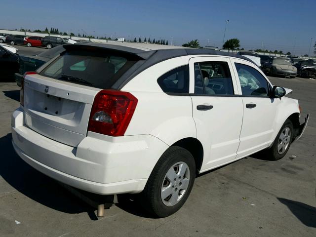 1B3HB28B87D385133 - 2007 DODGE CALIBER WHITE photo 4