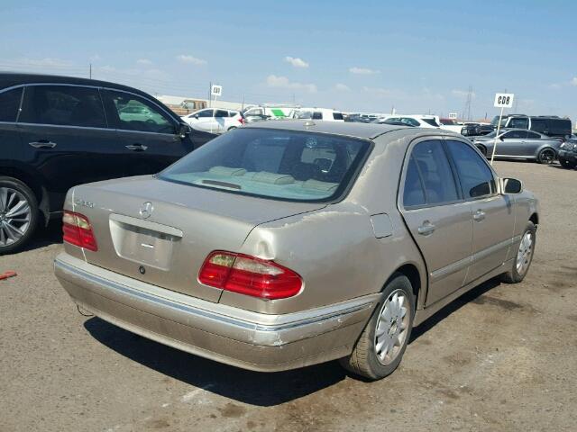 WDBJF65J11B201062 - 2001 MERCEDES-BENZ E 320 TAN photo 4