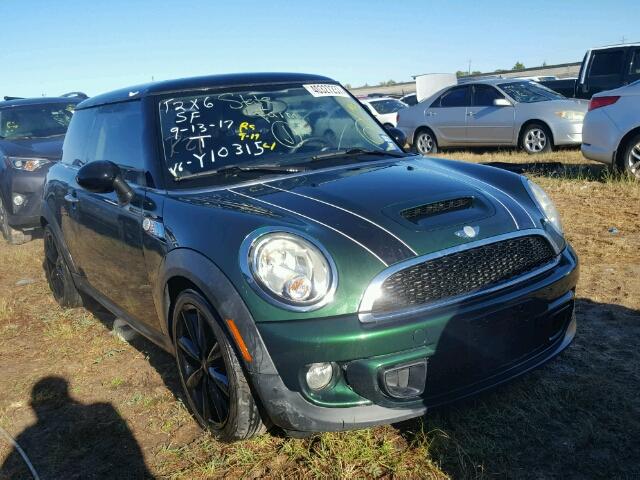 WMWSV3C56BTY10315 - 2011 MINI COOPER S GREEN photo 1