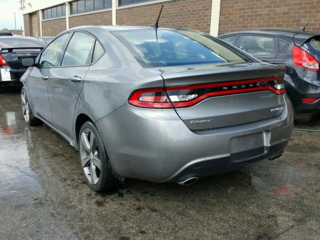 1C3CDFBA4DD328504 - 2013 DODGE DART SXT Šedá fotografie 3