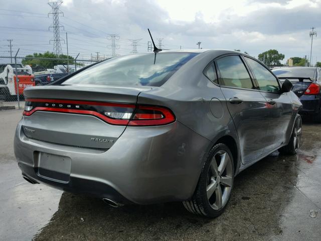 1C3CDFBA4DD328504 - 2013 DODGE DART SXT Šedá fotografie 4