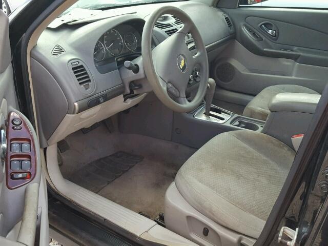 1G1ZS58F17F125774 - 2007 CHEVROLET MALIBU LS BLACK photo 9