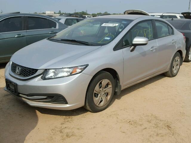 19XFB2F50FE107021 - 2015 HONDA CIVIC SILVER photo 2