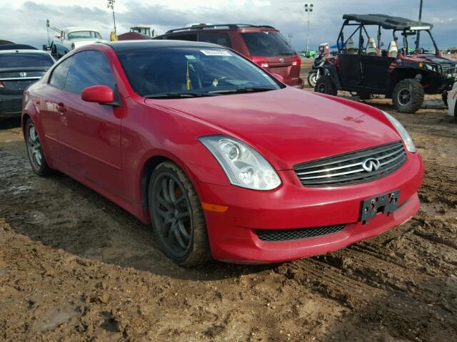 JNKCV54E76M720672 - 2006 INFINITI G35 RED photo 1