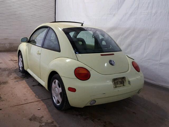 3VWCK21C11M467046 - 2001 VOLKSWAGEN NEW BEETLE 黄色 照片 3
