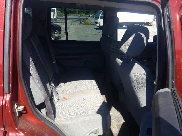 1J8HG48K47C507657 - 2007 JEEP COMMANDER MAROON photo 6