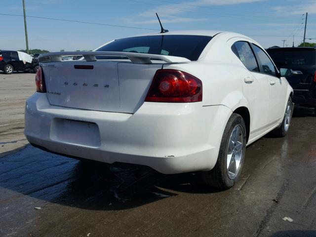 1B3BD4FB9BN563052 - 2011 DODGE AVENGER EX WHITE photo 4