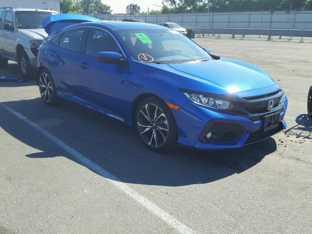 2HGFC1E58JH700911 - 2018 HONDA CIVIC SI BLUE photo 1