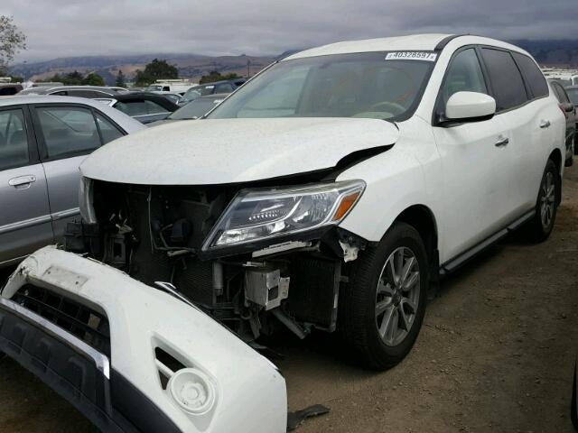 5N1AR2MN0EC689034 - 2014 NISSAN PATHFINDER WHITE photo 2