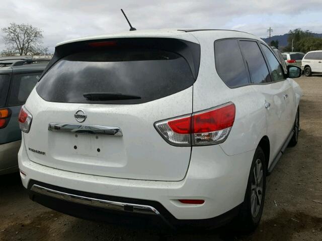 5N1AR2MN0EC689034 - 2014 NISSAN PATHFINDER WHITE photo 4