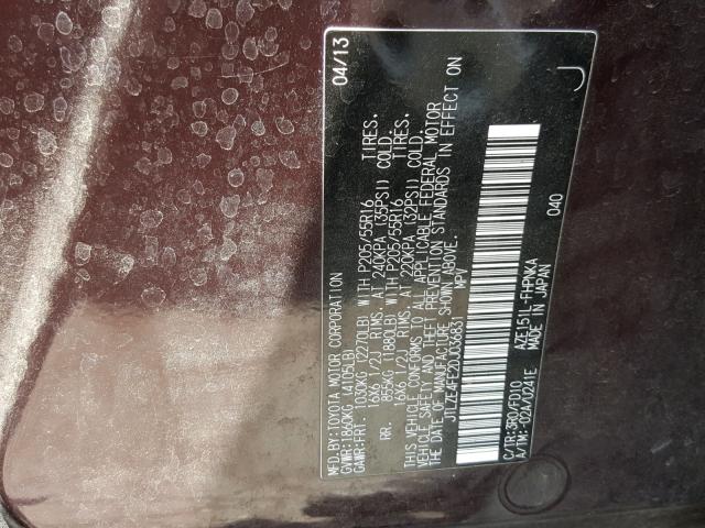 JTLZE4FE2DJ036831 - 2013 TOYOTA SCION XB Күлгін фото 10