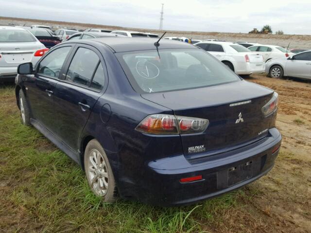 JA32U2FU8EU013578 - 2014 MITSUBISHI LANCER ES/ BLUE photo 3