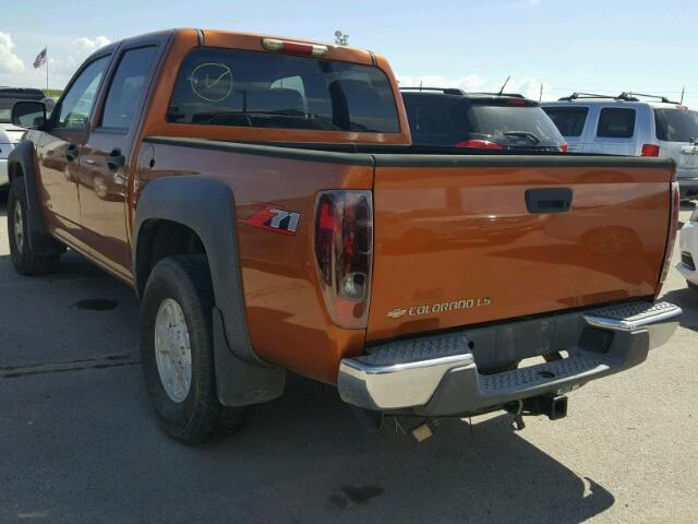 1GCDS136358107974 - 2005 CHEVROLET COLORADO ORANGE photo 3