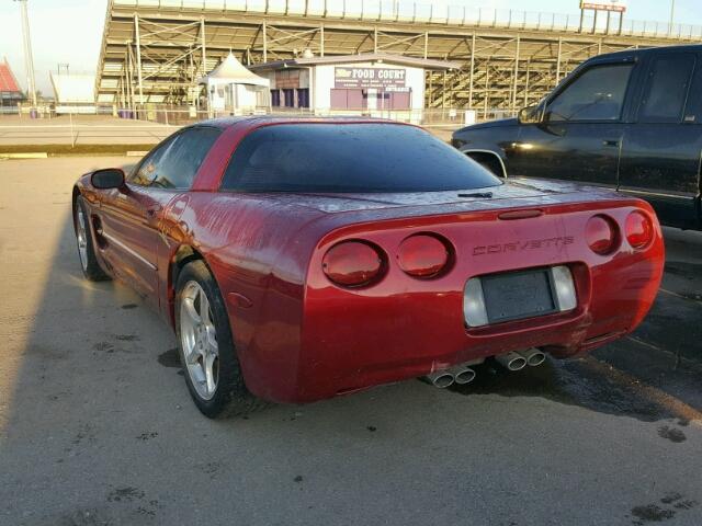 1G1YY22G415122780 - 2001 CHEVROLET CORVETTE RED photo 3