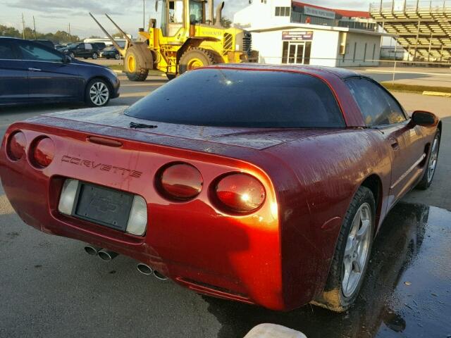 1G1YY22G415122780 - 2001 CHEVROLET CORVETTE RED photo 4