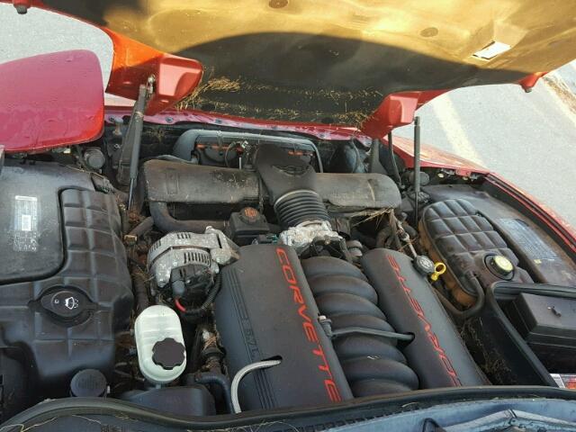 1G1YY22G415122780 - 2001 CHEVROLET CORVETTE RED photo 7