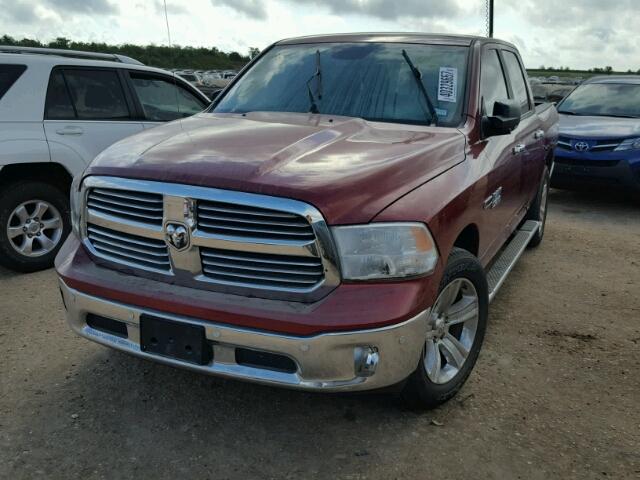 1C6RR6LM7ES474819 - 2014 RAM 1500 SLT RED photo 2