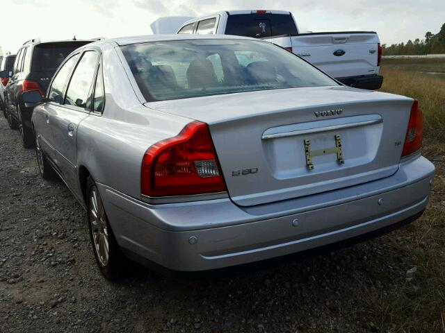 YV1TS91Z141382221 - 2004 VOLVO S80 T6 GRAY photo 3